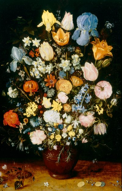 Vaso di fiori, con iris da Jan the Elder Brueghel